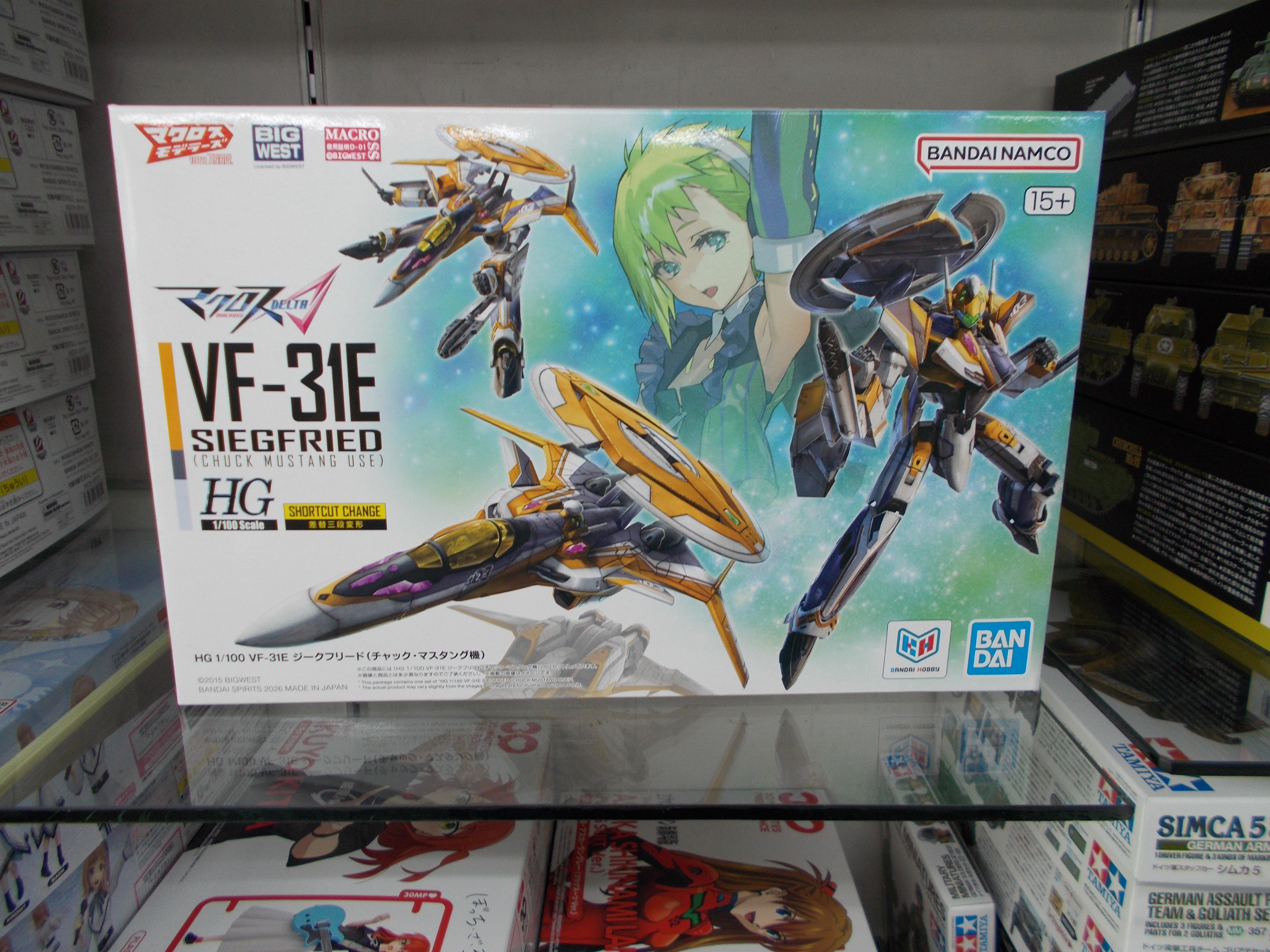✨HG 1/100 VF-31E ジークフリード(チャック・マスタング機)